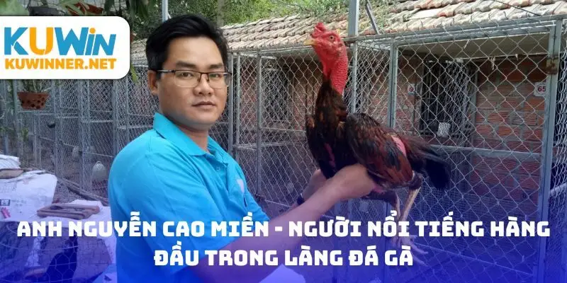 Anh Nguyễn Cao Miền - người nổi tiếng hàng đầu trong làng đá gà